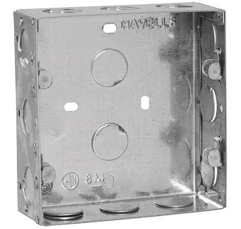 havells 8 module metal box|modular metal gi box.